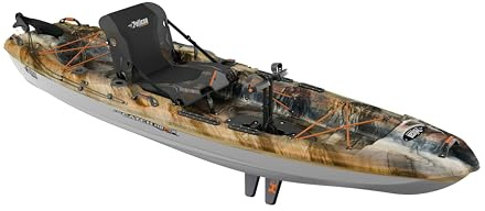 Pelican Catch 110HDII - Sit-On-Top Fishing Kayak - HyDryve Pedal System & Comfortable Ergocast seat - 10 ft - Outback
