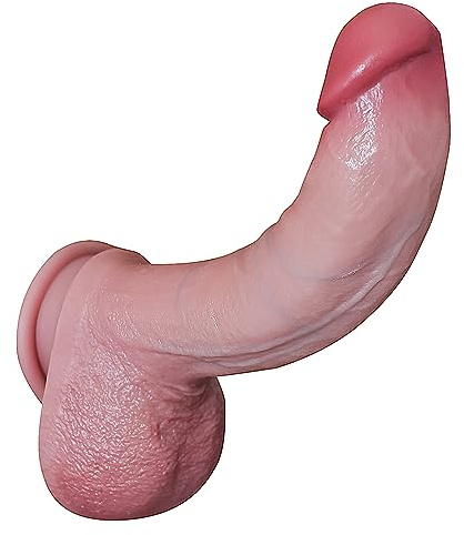 Dildo Lungo e Spesso per la Stimolazione del Punto G, Enorme Pene Realistico con Ventosa per un Gioco Senza Mani, Perfetti Giocattoli Sessuali per Adulti in Silicone per Donne e Uomini (Prince)
