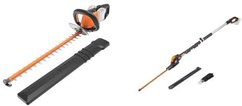 WORX WG284E.9 Akku Heckenschere 40V (2X20V) & WG252E.9 Akku Teleskop Heckenschere