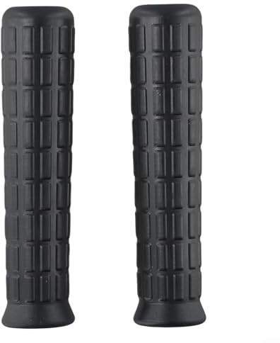 2 Stück Schubkarrengriffe Gummi schwarz Rundloch Rohre Ersatz Griffe rutschfeste Gummiabdeckung Werkzeug rutschfest und Stoßdämpfung (114 x 20 mm)
