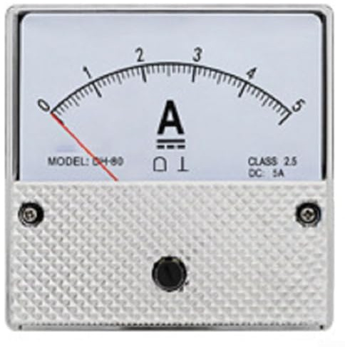 Amperometro CC, amperometro analogico DH80, scala chiara, facile installazione, ampia gamma di applicazioni (DC 30A)