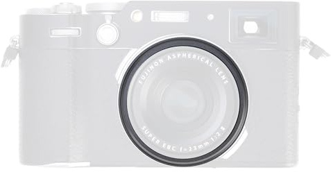 FocusFoto Aluminum Alloy Metal Lens Decoration Ring for Fuji X100 Series Camera, Compatible with Fuji X100V, X100VI, X100F, X100T, X100S, X100 (Black)