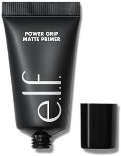 e.l.f. Mini Power Grip Primer mat, finition mate, longue durée, convient à tous les types de peau, infusé avec un mélange de myrte citron, végétalien et sans cruauté envers les animaux, taille voyage