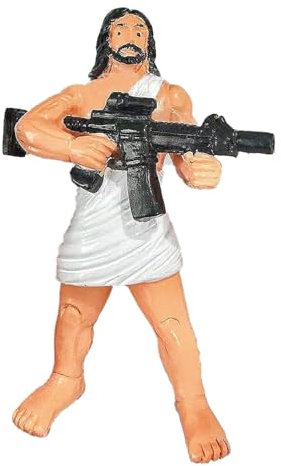 Pzuryhg Action figure di Gesù, statuetta di Gesù Solider, decorazione religiosa della bambola, statua creativa di Gesù flessibile, ornamento cristiano, decorazione religiosa per la casa e il tavolo,