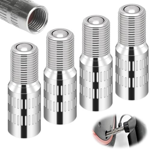 4-Stück Ventilverlängerung Autoventil,Autoventil Verlängerung für Ikw Auto Fahrradpumpe Adapter Reifen Zubehör Set,Gewinde Hiyitks Verlängerungen Ventilkappen Autoventil-Verlängerung Schnellkupplung