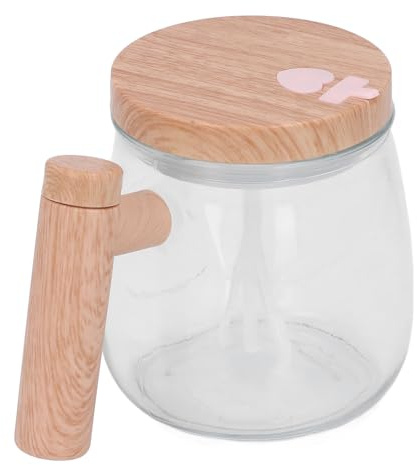Tasse à café auto-mélangeuse, verre borosilicate inodore et résistant à la chaleur Tasse à café auto-mélangeuse 350mAh avec couvercle pour le café, le lait de soja