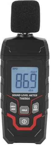 Digitales Dezibelmessgerät, 30,0 Bis 130 DBA, LCD-Display, Tragbares Schallpegelmessgerät, ±1,5 DB Genauigkeit, SPL-Messgerät mit Hintergrundbeleuchtetem Display, Kapazitives