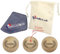 La belle boule® Set mit 3 personalisierbaren Boccia-Kugeln – Tasche für Boccia + Mikrofasertuch – Boccia-Kugel für Wettbewerb und Freizeit – Zubehör für Boccia, drinnen und draußen (Lorbeer)