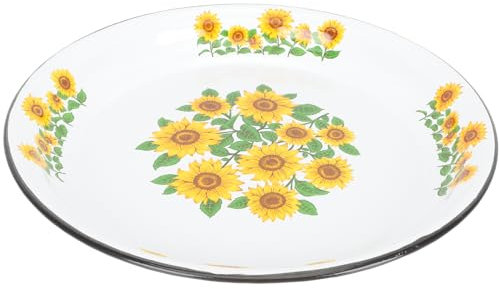 PRETYZOOM Bandeja Esmaltada Retro Plato De Estilo Antiguo para Frutero y Decoración
