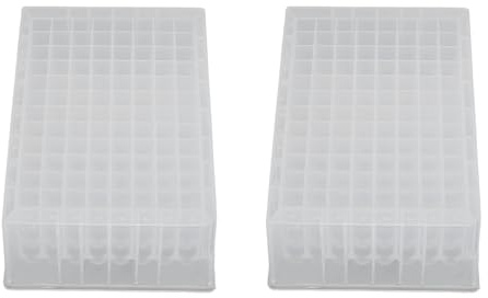 Microplaques de Stockage de Laboratoire en Plastique en Polypropylène 96 Puits 2,2 Ml V Puits Carrés Inférieurs 10 Pc