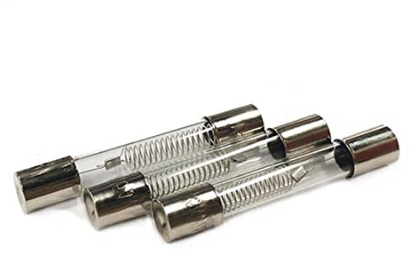 Fusibili in vetro, fusibili in vetro Forno a microonde 5KV 6 * 40mm 0.6A-0.9A 6x40mm Alta pressione Alta valvola(0.85a,5PCS)