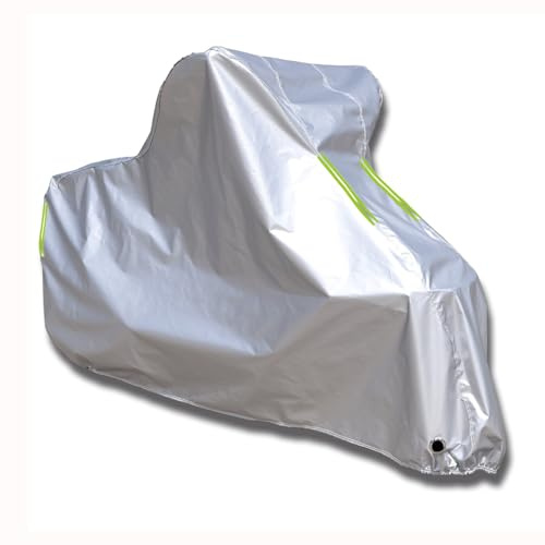 JFBLSD Housse de Moto pour Benelli BKX 125 (2025+) - Housse Protection Intégrale Toutes Saisons Imperméable et Résistante aux UV Tissu Oxford Ripstop Fin Garage, Extérieur Scooter, Moto(Silver)
