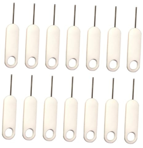 MAGICLULU 20 Piezas Extractor Sim de Metal para Teléfonos Móviles Pin de Remoción para Tarjetas Sim Micro Nano Accesorio Práctico y Resistente para Smartphones