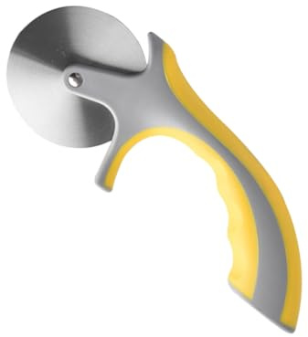 FELTECHELECTR Cortador de Pizza Doméstico Acero Inoxidable con Mango Ergonómico Cómodo y Afilado para Cortar Masa y Queso Cocina
