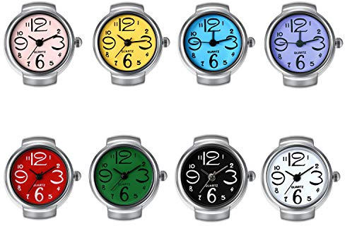 Lancardo Damen Herren Ringuhr Analog Quarz am Finger Uhr Ring