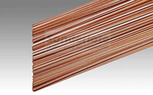 Kupferhartlot, Kupfer-Phosphor-Hartlot mit 5% Silberanteil, CP104, CuP 281, L-Ag5P Abm. 2,0 x 500mm 30 Stäbe