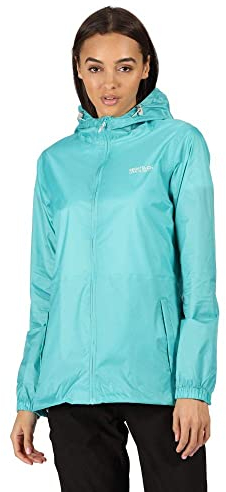 Regatta Damen Pack-it Iii Atmungsaktive versiegelte Nähte verstaubare Kapuze Jackets wasserdichte Shell, Türkis, 36