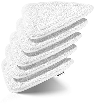 viopura Dampfreiniger Steam Ersatzbezug 5er Set - für vileda Dampfreiniger Ersatzbezüge - feine Mikrofasern - für vileda Steam Ersatzbezug - langlebig und perfekte Passform - waschmaschinengeeignet