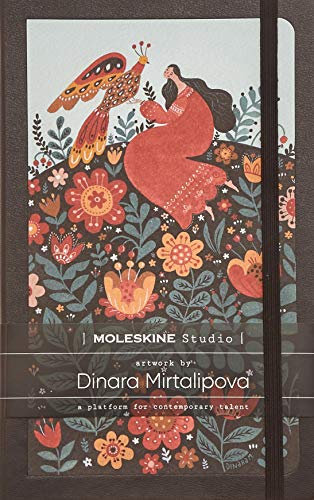 Moleskine - Moleskine Studio Kollektion Notizbuch, Liniertes Papier Notebook, Künstler Dinara Mirtalipova, Hard Cover, Große Größe 13 x 21 cm, 176 Seiten