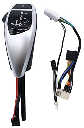 TAKPART LHD Automatischer LED Schaltknauf Schalthebel Nachrüstsatz für E90 E91 E93 E81 E82 E84 E87 E88 E89 （Chrom Schwarz