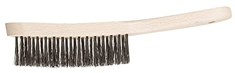 PFERD TOOLS Handbürste HBK | 3reihig Edelstahl-Draht-ø 0,35 | 43698011 – für Kehlnähte