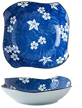Platos Llanos Placa De Cena De Porcelana Personalizada, Placa De Motivos Florales Adecuado para Pasta, Postre Y Bocadillos, 6 Pulgadas Pequeña Placa De Aperitivo Platos ​de Comida