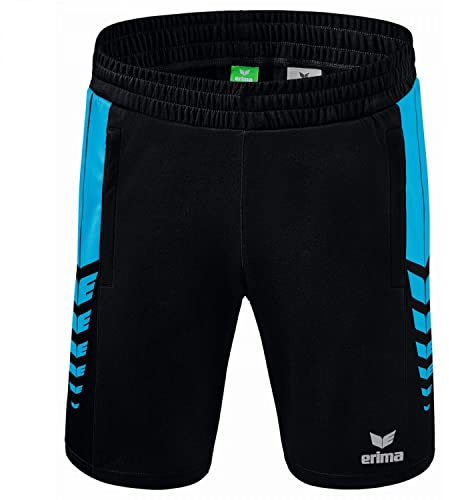 Erima unisex - barn Six Wings Worker Short (1152216), svart/curacao, 152