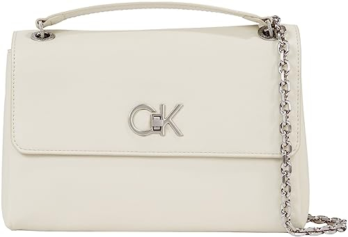 Calvin Klein Damen Umhängetasche Crossbody Klein, Elfenbein (Dk Ecru), Onesize