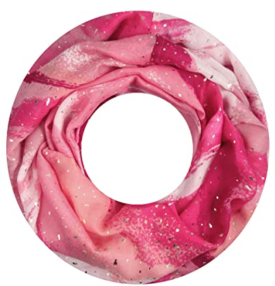 Majea Damen Loop Schal Schlauchschal Halstuch (880020) (pink 32)