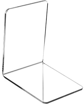 Extremos de acrílico para Libros, sujetalibros Transparentes, Organizador de Escritorio Estable, decoración, Tope para Libros, Soporte para Libros