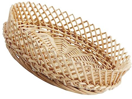 COLLBATH Creative Medium Fruit Basket Storage Basket Kitchen Household Woven Storage Organizer for Home Tabletop
