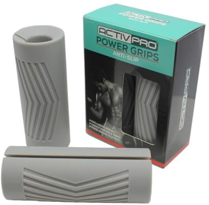 ActivPro Poignées de barre d'haltères, poignées d'haltérophilie épaisses en silicone, renforcement musculaire, exercice de musculation, équipement de gymnastique, coussinets de protection, manchon ada