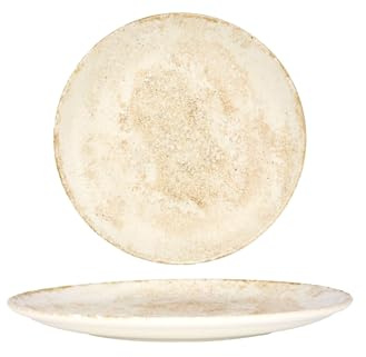 Bonna Assiette à dîner - Nacrous - Porcelaine - 25 cm - lot de 6