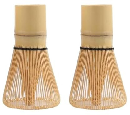 2PCS Matcha Whisk Set Matcha Set Natural Bamboo Set for Tea Ceremony Matcha Powder Brush Tool Included