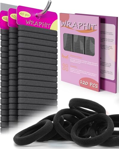 120PCS Hair Ties No Damage Snag Free for Thick Hair