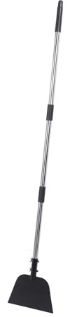 Adjustable Handle 140cm Steel Snow Shovel with 5.9 X 9.2in Tip Size and 3 Metal Handles, Heavy Duty Garden Shovel for Digging, Lawn Edging, and Ice Removal