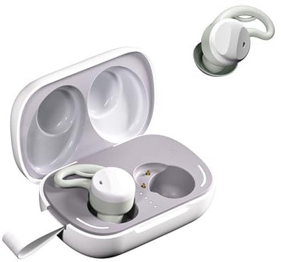 Xmenha Mini Bluetooth Écouteurs de Sommeil Écouteur Casque Oreillette sans Fil Invisible Sommeil Waterproof étanche Sport Confortable en Anti/Réduction du Bruit Contrôle de Toucher