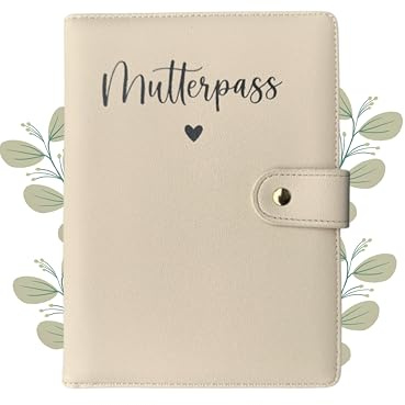 Mutterpasshülle für Deutschen Mutterpass, Mutterpass-Schutzhülle zur Aufbewahrung von Impfpass usw, Geschenk für Schwangerinen und Zukunftige Mütter - Sky