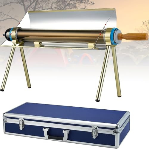 JXYQ Four Solaire Portable, Conception parabolique compacte pour Une Cuisson Facile en extérieur, réchaud Solaire Haute Performance idéal pour Le Camping, la randonnée et Les Voyages en Camping-Car.