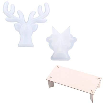 NIYANGLE Moule Silicone pour Resine Epoxy Forme de Cerf Deco Table Antiadhésif Décoration Créative