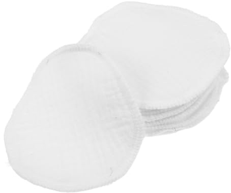 CLISPEED 10pcs Washable Breast Pads for Nursing Absorbent Cotton Nursing Pads with 3-Layer Gauze Reusable Leak Protection for Postpartum