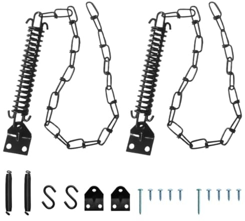 Verrou à Chaîne de Sécurité pour Porte Kit 2 Verrous Sécurité Fenêtre | Chaîne Fenêtre Moustiquaire Maison, Hôtel, Bureau, Chambre, Appartement, Dortoir, Garage, Abri Et