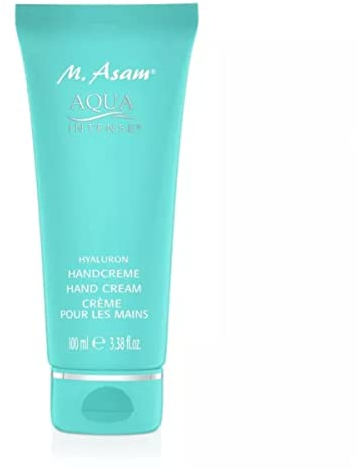 M. Asam AQUA INTENSE Hyaluron Handcreme (100 ml) – Parfümfreie Handpflege mit Hyaluron, intensive Feuchtigkeitsspende für trockene Hände, das Hautbild wirkt sofort praller & jugendlicher, vegan