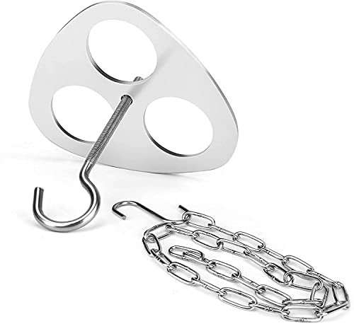 Camping Trípode Tablero de parrilla Acero inoxidable Herramienta de trípode Herramienta de cocción Trípode Colgante Puesta de colgaje Puesta de cocción al aire libre y accesorios de soporte de bandeja