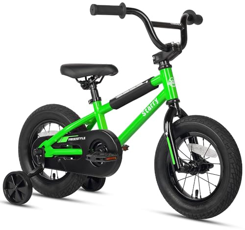 cubsala 12 Inch Kids Bike for 1 2 3 4 Years Old Boys Girls Beiginner Riders Toddlers BMX Style Bicycle with Training Wheels Coaster Brake, Green
