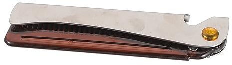 FRCOLOR Faltschaber Bartbürste Männer Geschenk Edelstahl Bartpflegebürste Salon Bartbürste Bartreinigungsbürste Herrenbartbürste Faltbare Haarstaubbürste Friseurbürste