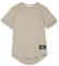 Calvin Klein Jeans Men Short-Sleeve T-Shirt Badge Turn Up Crew Neck, Beige (Elephant Skin), S
