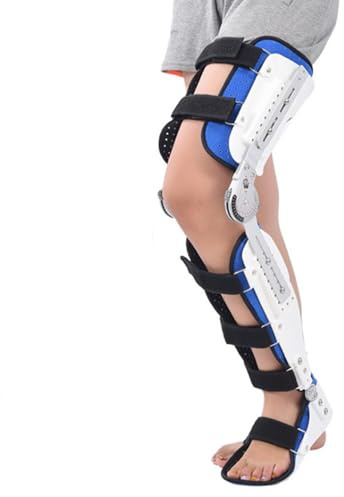 LBJDJYB Férula Inmovilizadora para Rodilla, Ortesis Ajustable para Soporte Posterior de la Rodilla, Estabilizador Completo para la Pierna Equipo de Rehabilitación, Alivio del Dolor Ciático