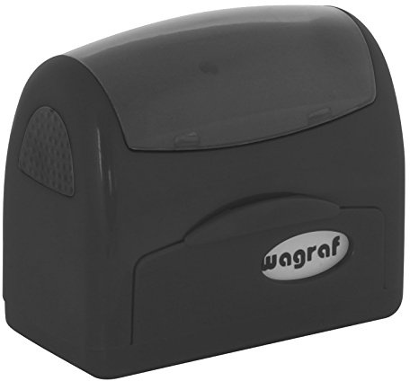 Stempel SCHWARZ Wagraf A4 selbstfärbend Automat Automatikstempel 60 x 23 mm bis 5 Zeilen jetzt selbst gestalten