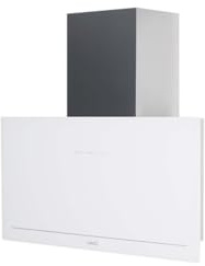 Cata | Campana Extractora | Modelo GOYA 90 WH | Campana Decorativa de Pared | 90 cm de Ancho | 5 Niveles de Extracción | Motor Extra Silencioso | Color Negro | Clase de Eficiencia Energética A+
